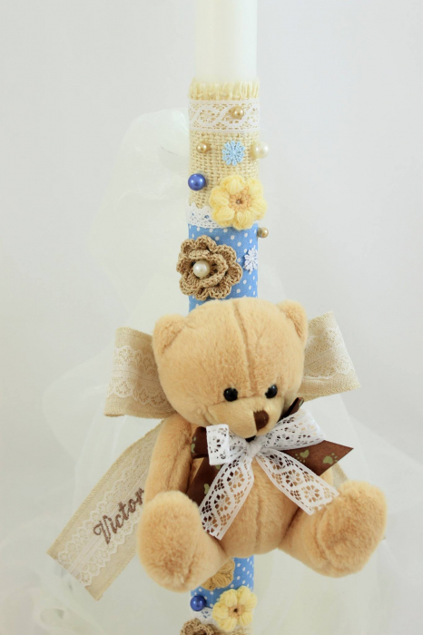 Cutie 10 Lumânări de Nuntă - Botez Clasice Simple D3.5xH60 Cm [3]