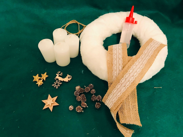 Coronita Craciun Alba Kit - White Joy [2]