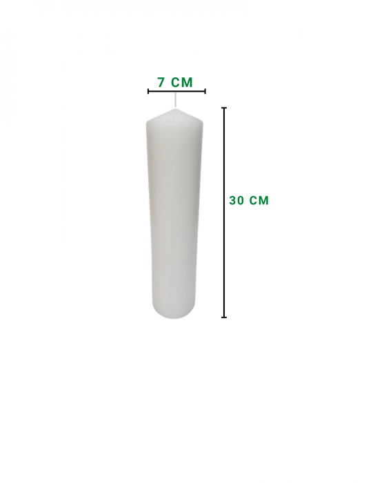 Lumanare scurta D7xH30 cm [2]