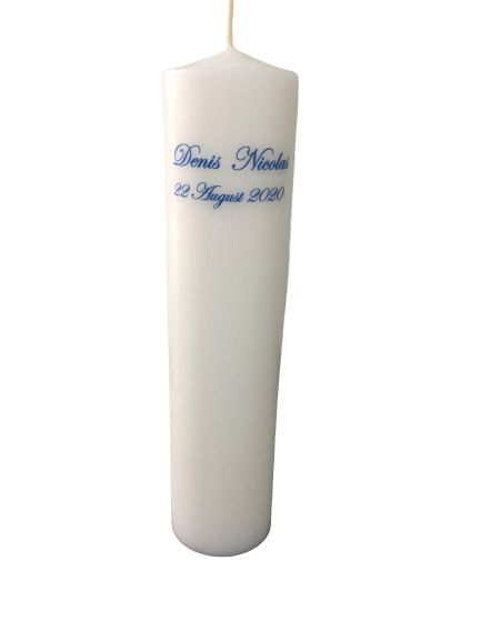 Lumanare scurta D7xH30 cm personalizata [2]