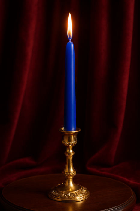 Lumanare sfesnic Albastru Royal D2.2xH25 cm - 4 bucati [3]