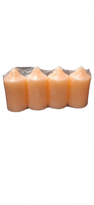 Lumanari de Advent – Set de 4 Lumânări  D4.4xH6.5 Cm Piersica [2]