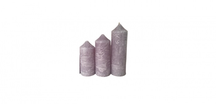 Set Lumanari Stalp D5xH9/D5xH11/D5xH14 Cm [3]