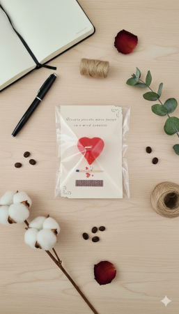 Card Cadou „Mica Scânteie” – Ediție de Valentine's Day cu lumanare inima [1]