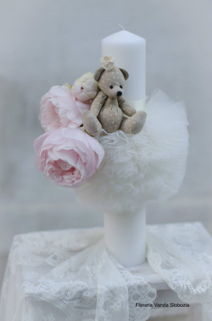 Cutie 6 Lumanari Nunta Deosebite si Botez D6xH35 Cm [3]