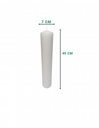 Cutie 6 Lumanari Scurte Botez D7xH40 Cm [1]