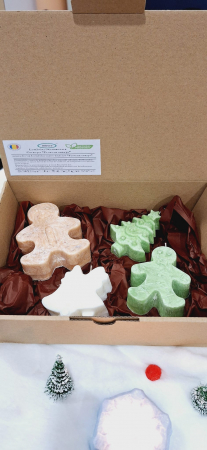 Lumanari de Craciun - Cutie Cadou pentru Craciun - "Frosted Christmas Surprise"