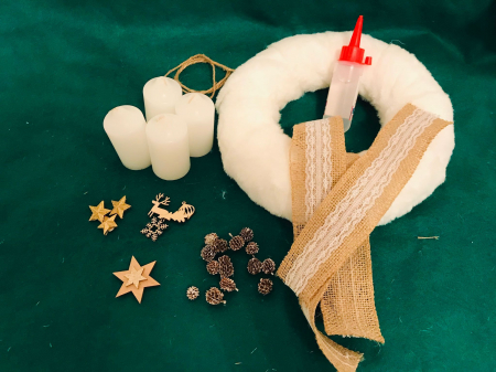 Coronita Craciun Alba Kit - White Joy [1]