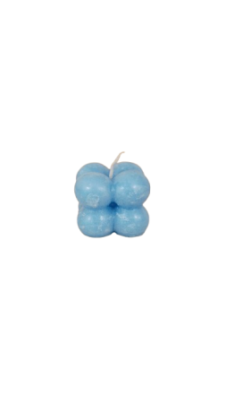 Lumanare bubble 4x4 cm Albastru [1]
