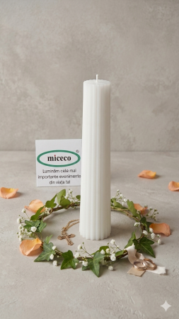 Lumanari canelate conice - Lumanare canelata conica