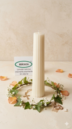 Lumanari canelate conice - Lumanare canelata conica