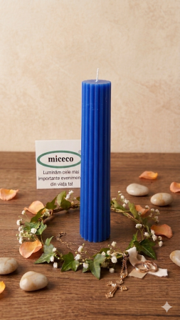 Lumanari canelate conice - Lumanare canelata conica