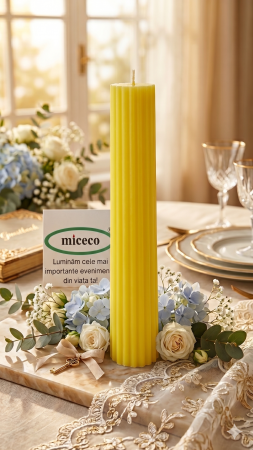 Lumanari canelate conice - Lumanare canelata conica