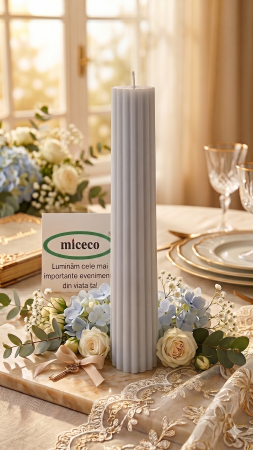 Lumanari canelate conice - Lumanare canelata conica