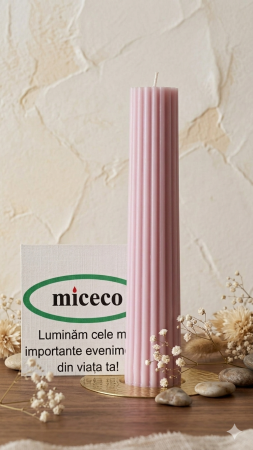 Lumanari canelate conice - Lumanare canelata conica