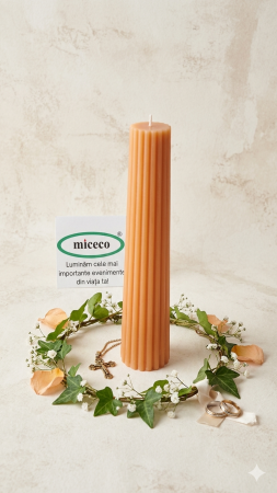 Lumanari canelate conice - Lumanare canelata conica