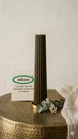 Lumanari canelate conice - Lumanare canelata conica