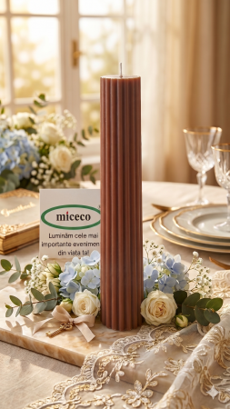 Lumanari canelate conice - Lumanare canelata conica