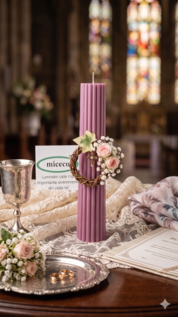 Lumanari canelate conice - Lumanare canelata conica