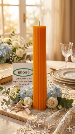 Lumanari canelate conice - Lumanare canelata conica