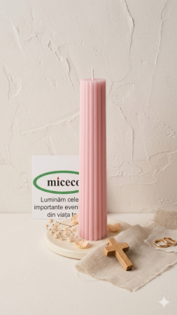 Lumanari canelate conice - Lumanare canelata conica