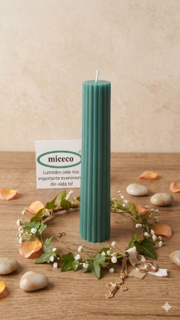 Lumanari canelate conice - Lumanare canelata conica