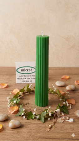 Lumanari canelate conice - Lumanare canelata conica