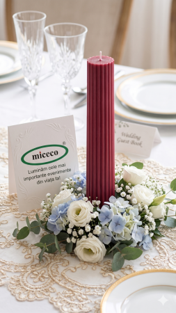 Lumanari canelate conice - Lumanare canelata conica