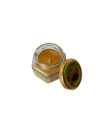 Lumanare ceara de albine in recipient de sticla [1]