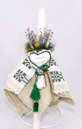 Lumanare Alba Simpla Clasica - D3.5xH50 cm [1]