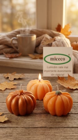 Lumanari Toamna / Halloween - Lumanare decorativa pentru toamna - dovleac