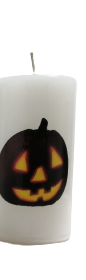 Lumanari Halloween - Lumanare "Halloween dovleac" D5.2xH9.7 cm