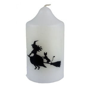 Lumanari Halloween - Lumanare "Halloween vrajitoare" D4.4xH6.5 cm