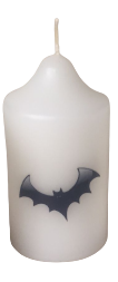 Lumanari Halloween - Lumanare "Halloween liliac " D4.4xH6.5 cm