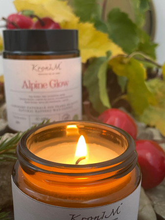 Lumanare naturala din ceara de rapita parfumata Alpine Glow [1]