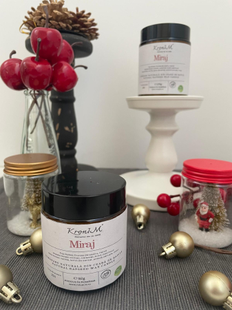 Lumanare naturala din ceara de rapita parfumata Miraj [1]