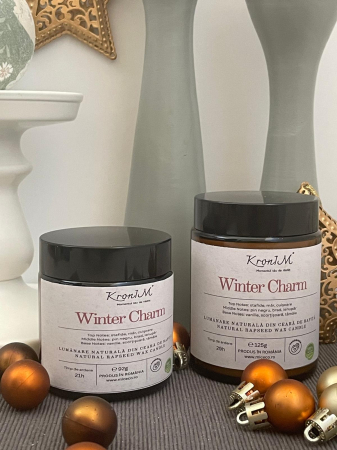 Lumanare naturala din ceara de rapita parfumata Winter Charm [3]