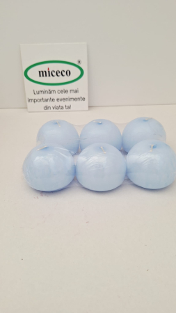 Lumanare plutitoare, 10h, 6buc, Bleu [1]