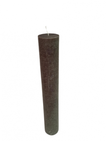 Lumanari Botez Simple - Lumanare scurta olive D5.6xH35 cm