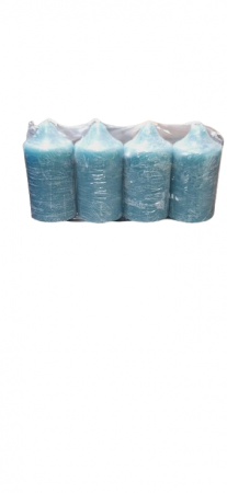 Lumanari de Advent – Set de 4 Lumânări  D4.4xH6.5 Cm Turcoaz [1]