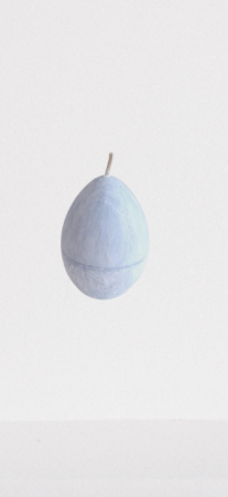 Lumanari Decorative de Paste - Lumânări Naturale Artizanale în Formă de Ou - Culoare Bleu