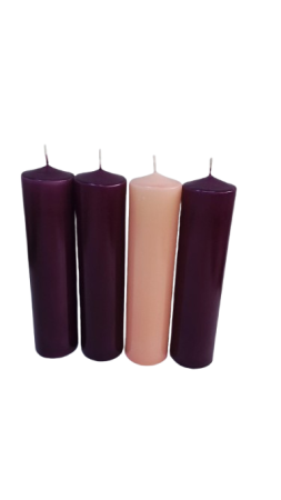 Set 4 Lumanari  Advent D6xH25cm [1]