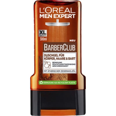 L'Oréal Paris Men Expert Barber Club Gel de spălat pentru corp, păr și barbă 300 ml [1]