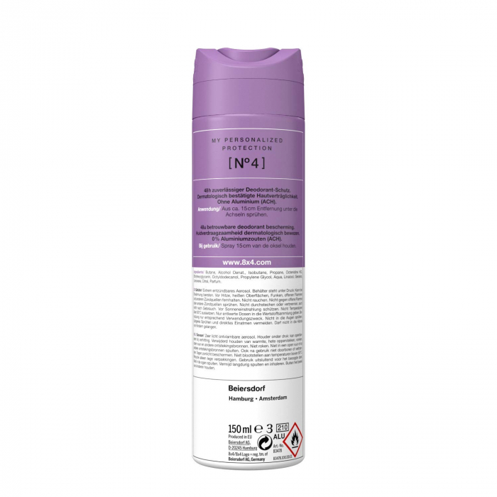 Deodorant Spray - 8x4 -  No.4 Vibrant Flower - 150ml [2]