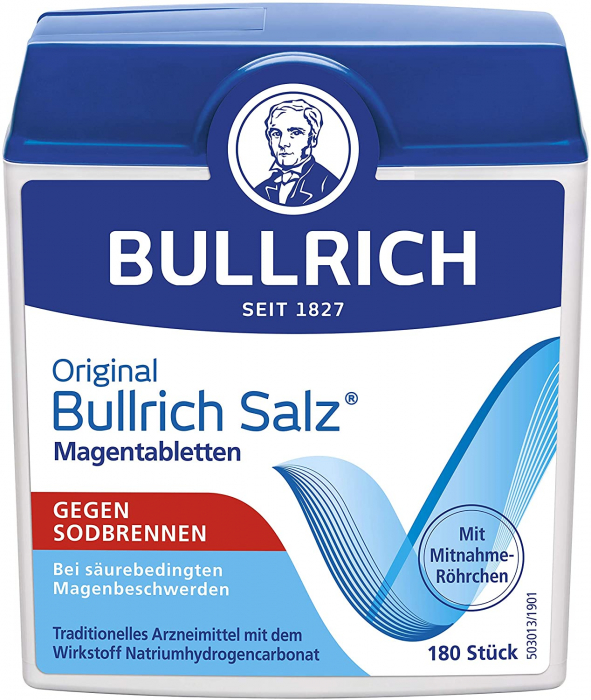 Bullrich Salz - ameliorare rapidă pentru arsuri la stomac și dureri de stomac - 180 de tablete [1]