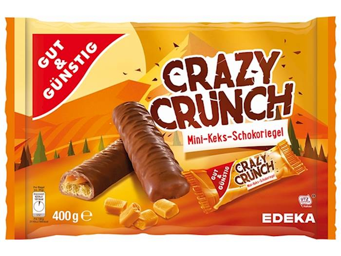 Batoane de ciocolata cu biscuiti si caramel Crazy Crunch 400g [1]