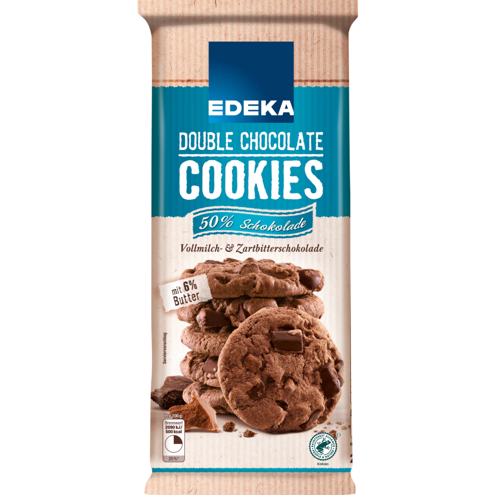 Edeka - Double chocolate cookies - Fursecuri - 200g [1]