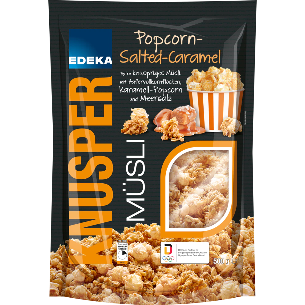Cereale Müsli - cu popcorn caramel sarat  - 500g [1]