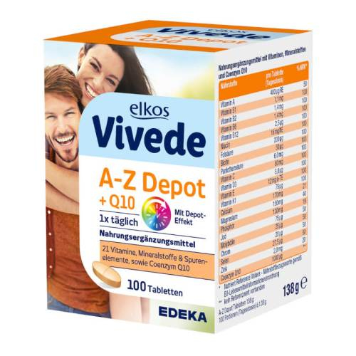 Complex de vitamine A-Z  - 100 pastile [1]