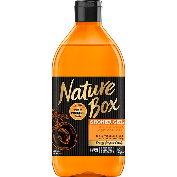 Gel de dus cu ulei de piersica - Nature Box - 385ml [1]
